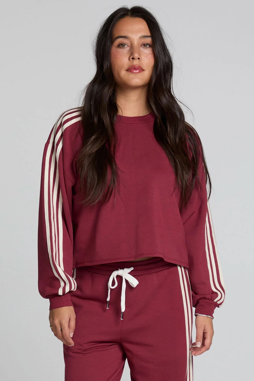 Chaser Kloud Sweatshirt in Burnt Red — Front view