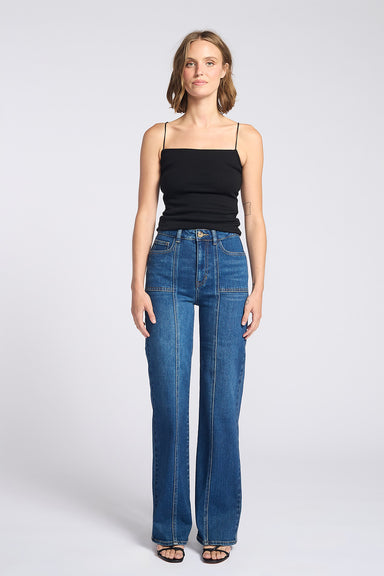 letter to juliet camia a-line front seam dark front