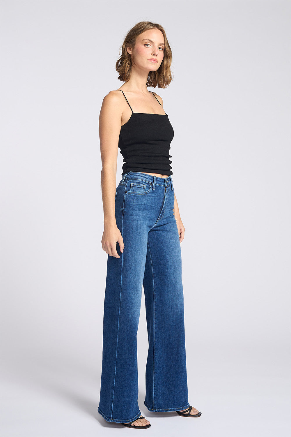 letter to juliet pippa high rise super wide jean dark side