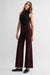 Letters to Juliet Paola A Line Scissor Cut in Black Cherry — front view, hands at sides