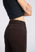 Letters to Juliet Paola A-Line Scissor Cut Jean in Espresso — Back pocket detail view