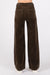 Letters to Juliet Wide Leg Stretch Cord Trouser in Moss — Back view