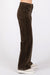 Letters to Juliet Wide Leg Stretch Cord Trouser in Moss — Side view