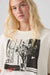 Levi's Graphic Tabor Tee in Moody Vase Egret — Graphic detail view