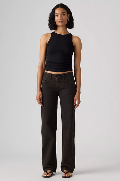 Levi's Low Straight in Over a Cup — Front view, tank top