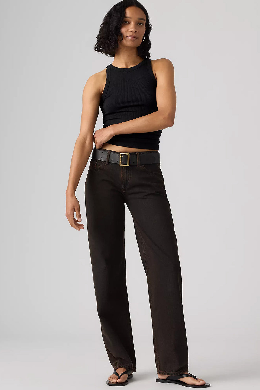 Levi's Low Straight in Over a Cup — Front view