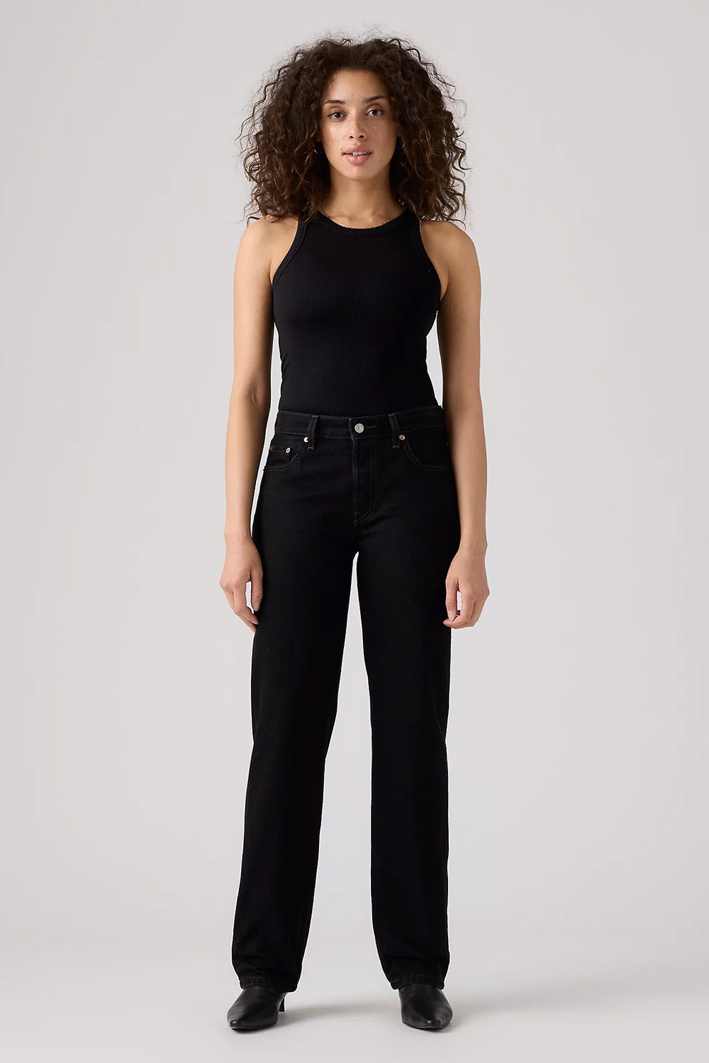 Levis Premium 501 '90s in Rinsed Blacktop — Front view