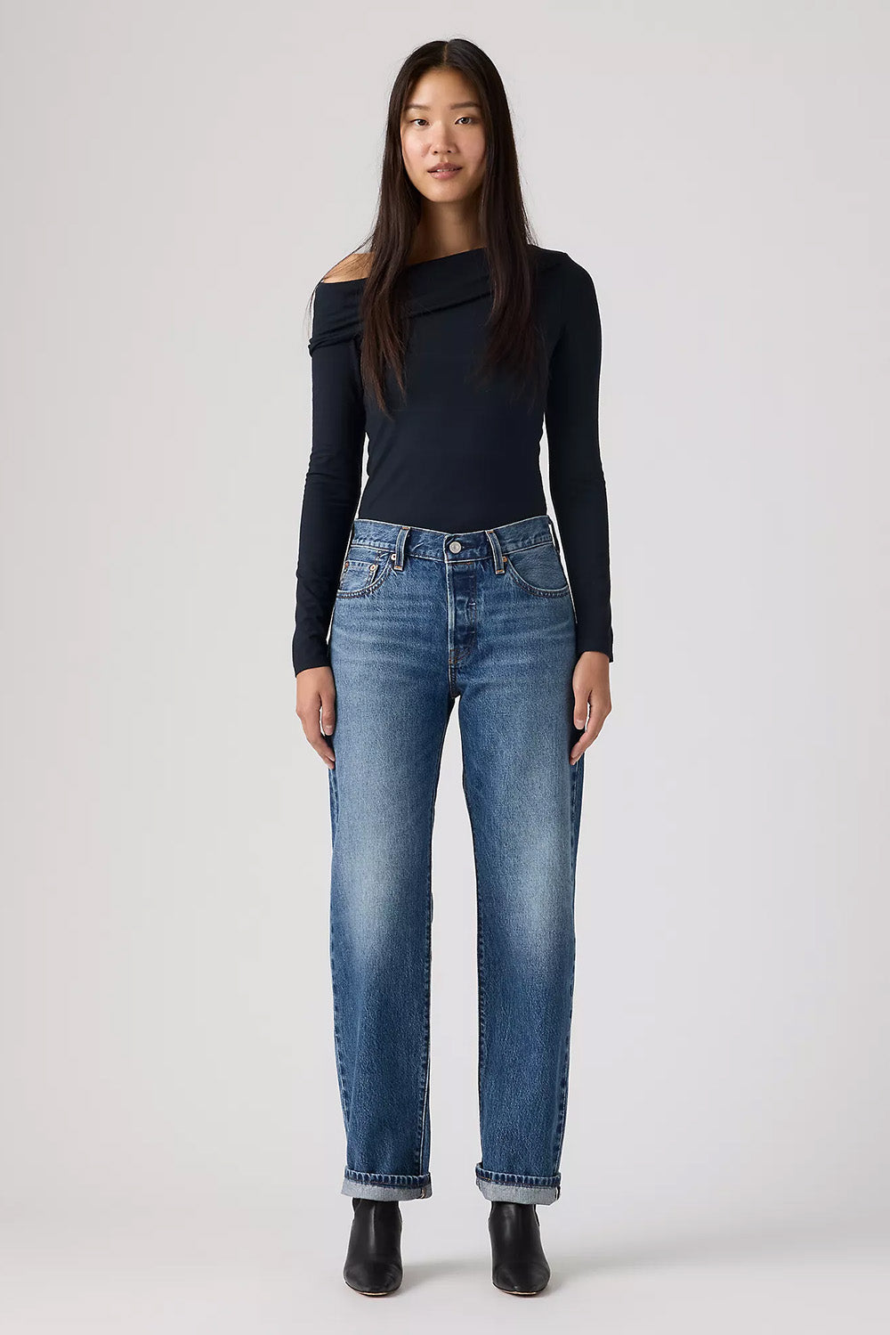 Levis Premium 501 '90s in Work Yourself Selvedge — Front view