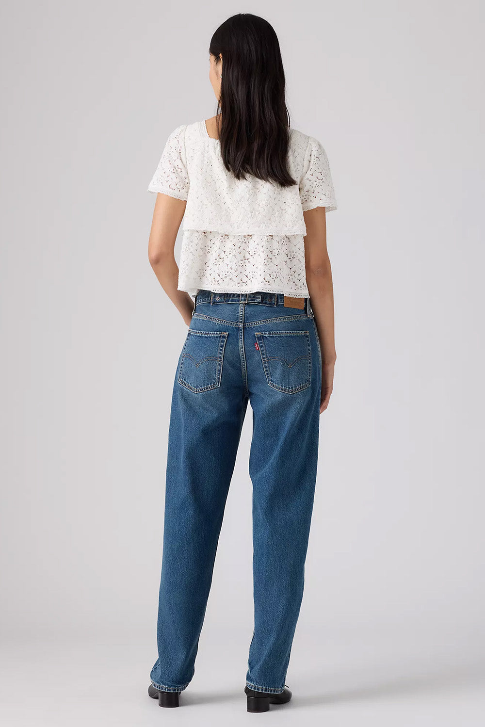 Levis Premium Loose Taper in Lets Fly — Back view