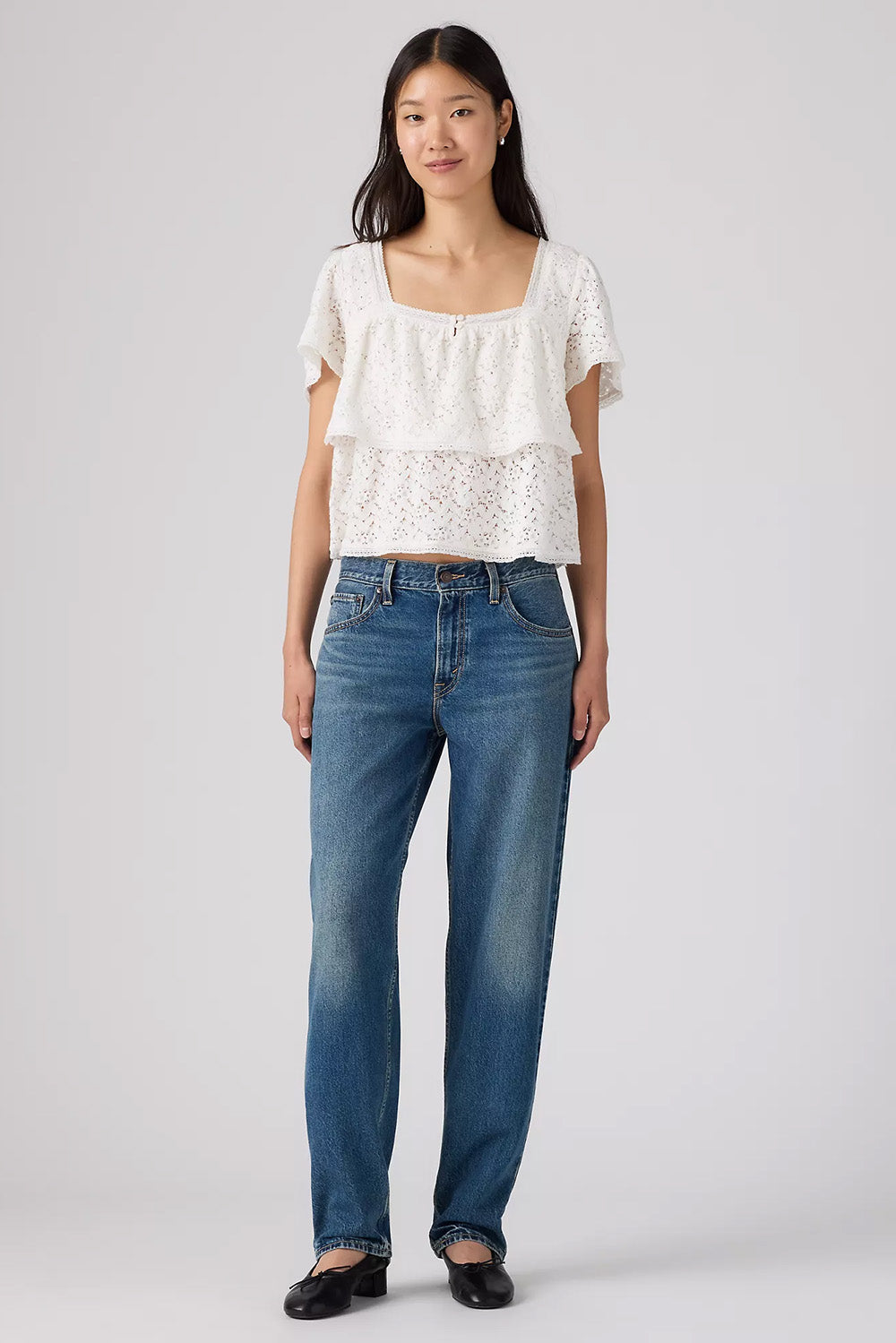 Levis Premium Loose Taper in Lets Fly — Front view