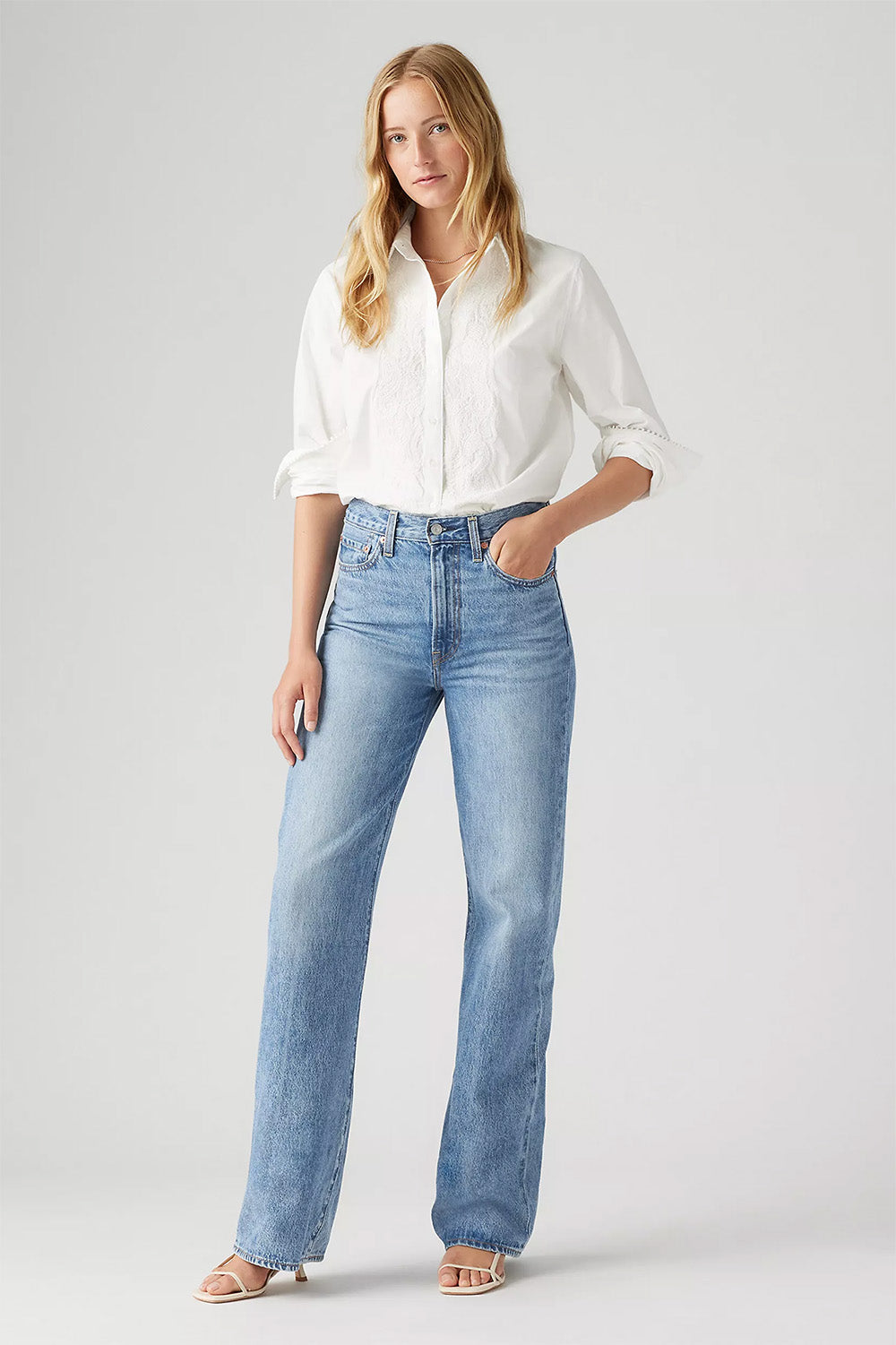 Levi's Ribcage Wide Leg in Not the Same — Front view