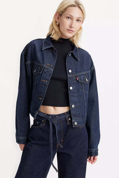 levis shrunken 90s trucker in remember together