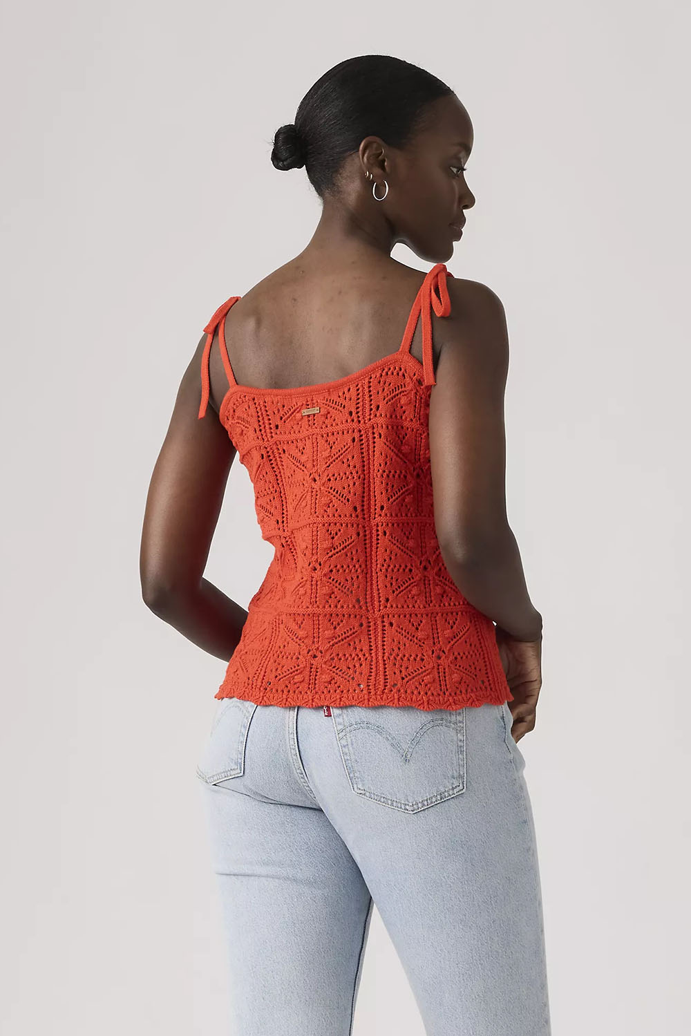 levis abbey tie tank signal red back