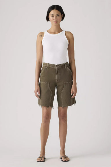 levis baggy dad utility short washed canteen front