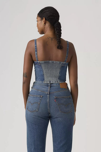 levis denim tube all over blue back