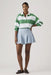 levis godet mini skirt of course stone front