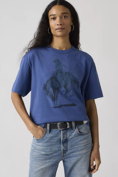levis graphic tabor tee cowboy blue