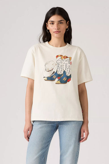 Levis - Graphic Tabor Tee - Egret - Front
