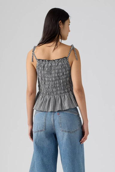 levis monaco blouse dobby gingham back