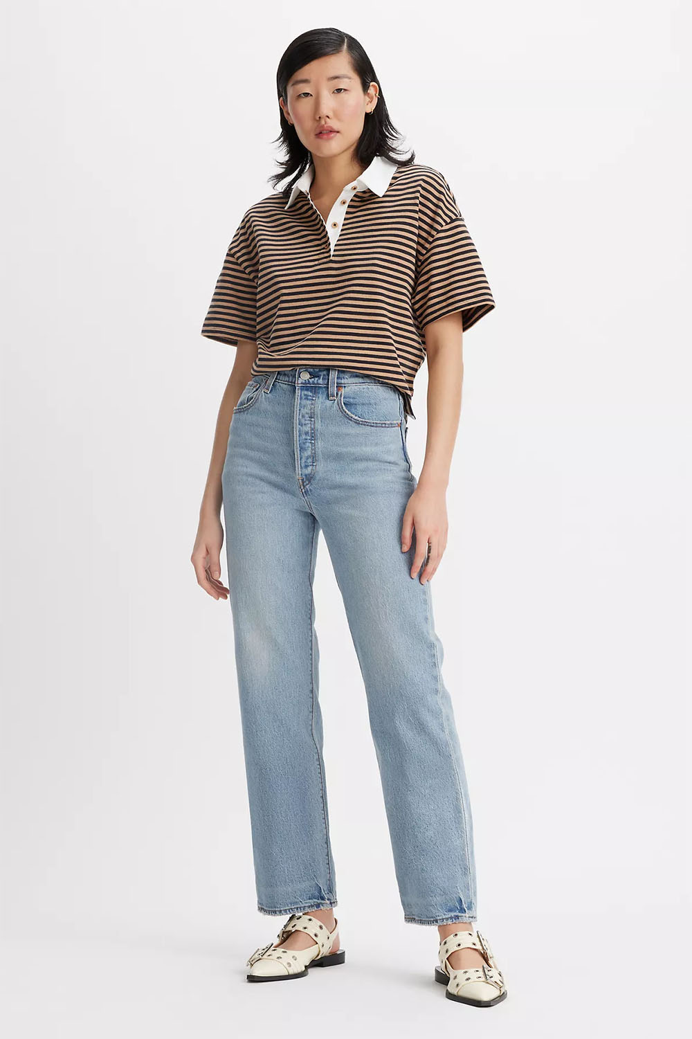 levis ribcage straight ankle lets share front