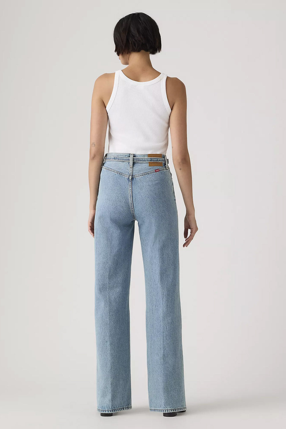 levis ribcage wide leg belted multiple options back