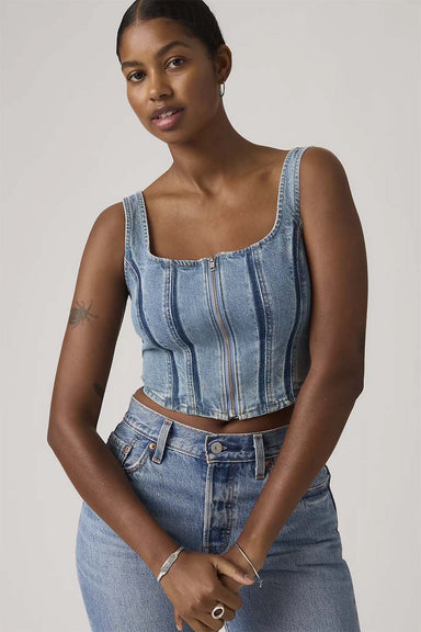 levis seamed zip bustier shadow work