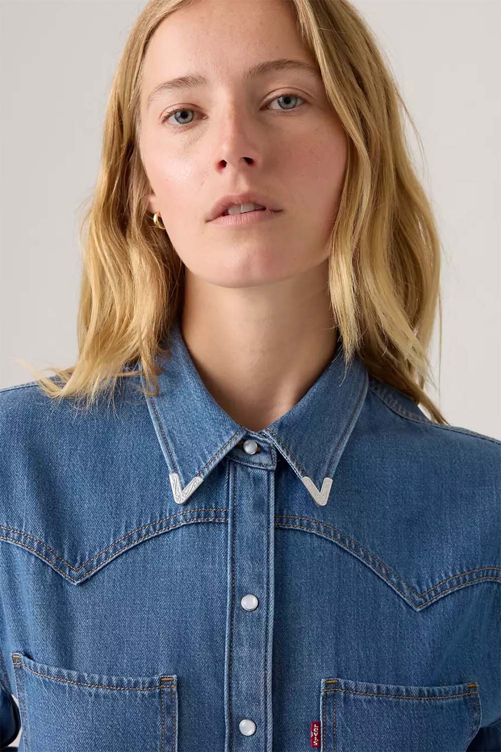 Levis - Teodora Western Shirt - Going Steady Tipped - Detail