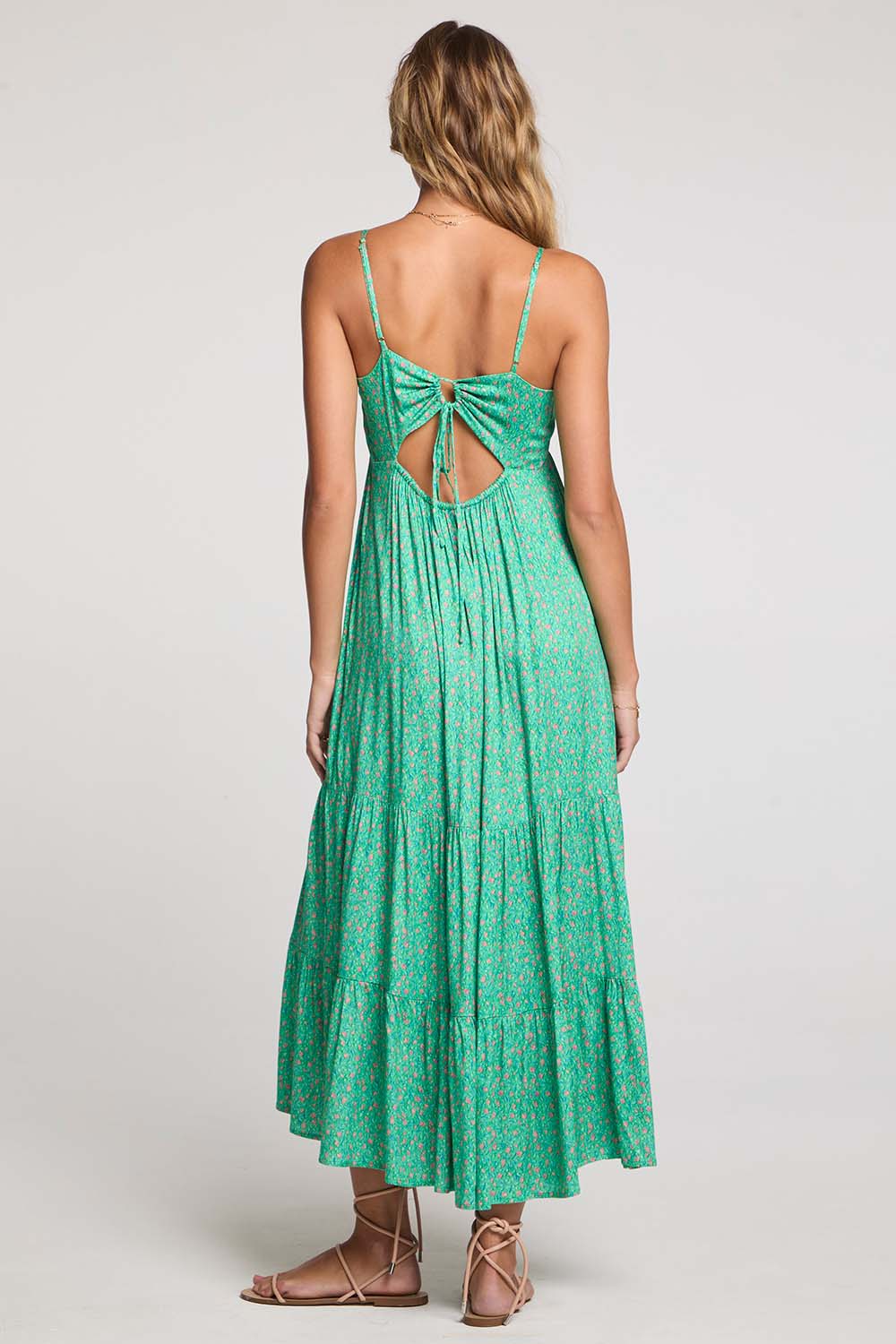 Saltwater Luxe - Seren Midi Dress - Jade - Back