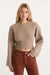 Good American The Chunky Knit Sweater in Dusk — Front view