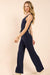 Sadie & Sage - Happier Now Jumpsuit - Navy - Side