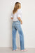 Good American - Soft Tech True Straight Jeans - Indigo - Back