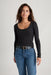 Marine Layer - Lexi Scoop Neck - Faded Black - Front