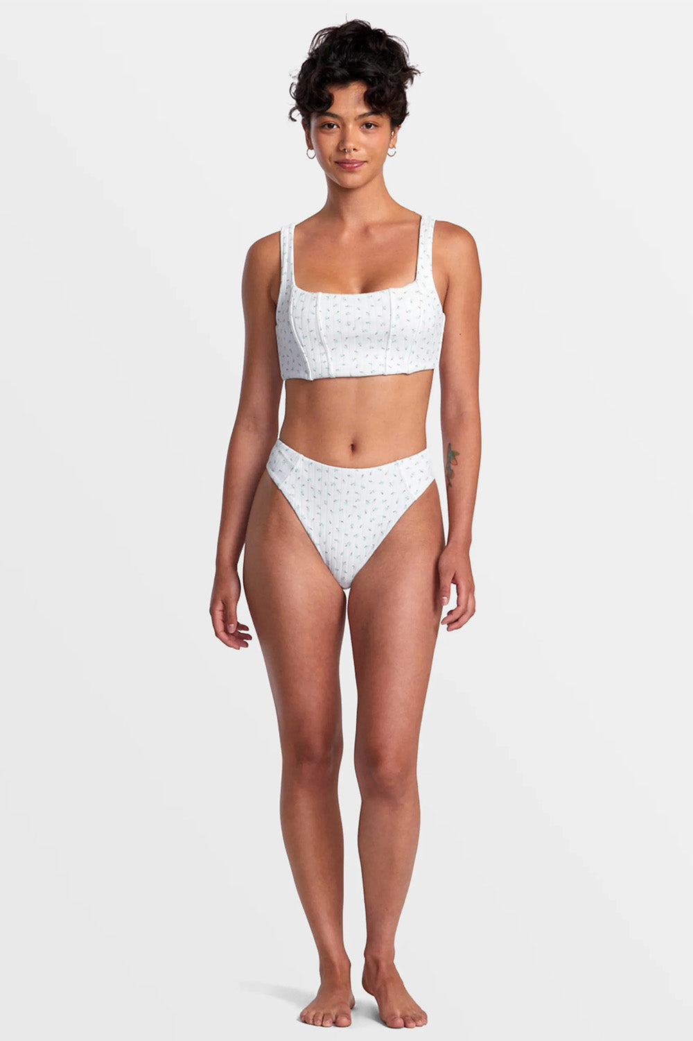 RVCA - Pointe High Rise Cheeky - White