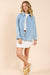 Sadie & Sage - Energize Shacket - Chambray