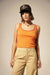 Brixton - Ringer Organic Tee - Tangerine/Burnt Brick - Front