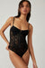 Free People - Lace Night Rhythm Bodysuit - Black - Front