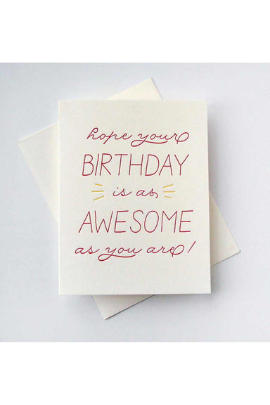 Steel Petal Press - Birthday Awesome Card