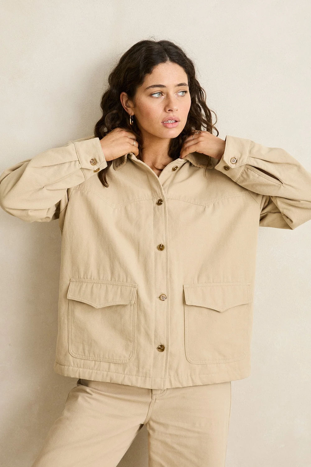 rhythm sundown jacket sand detail