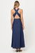 L*Space Arlo Maxi in Indigo Chambray — Back view