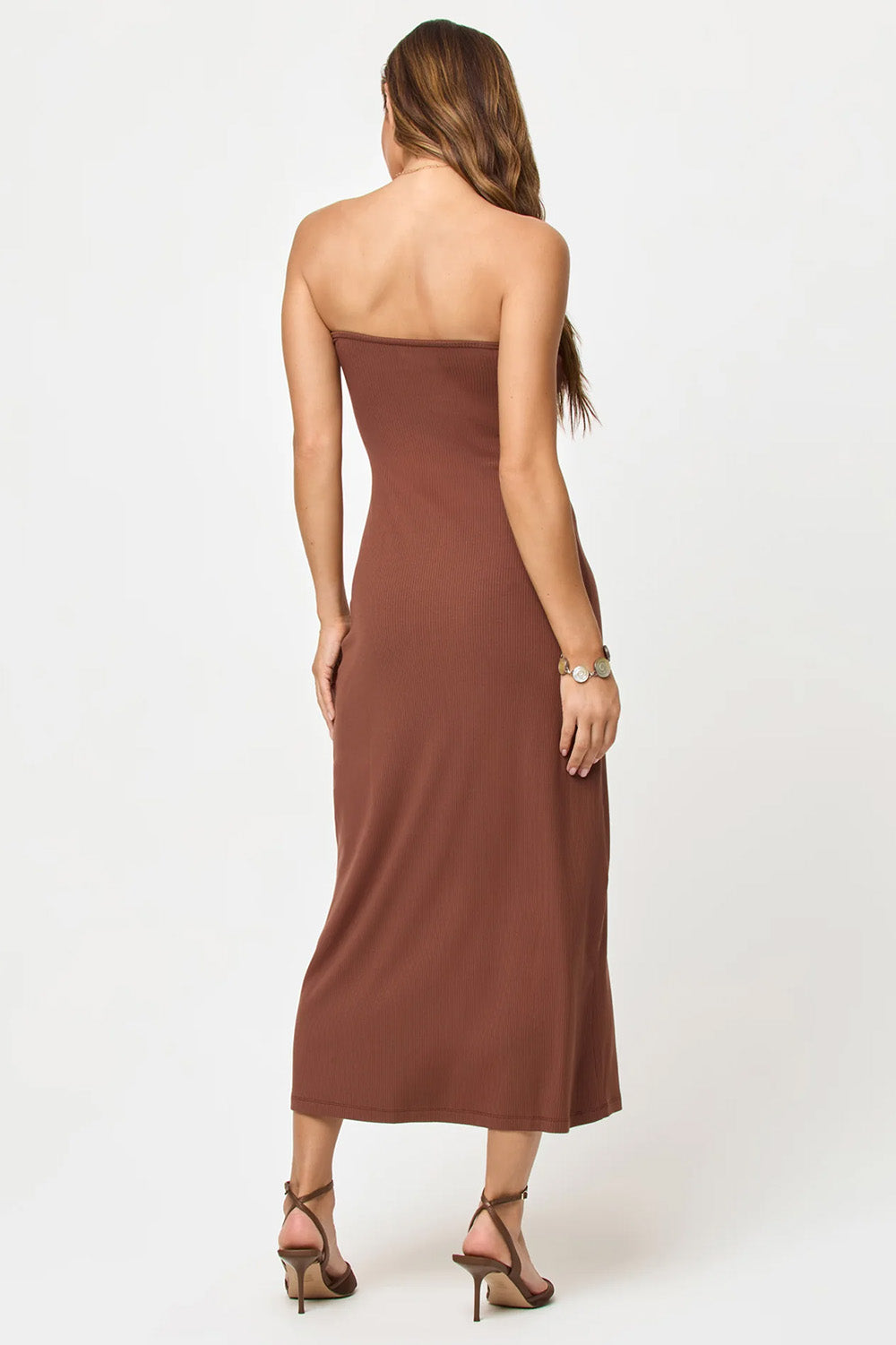 lspace lisette dress in cafe back view