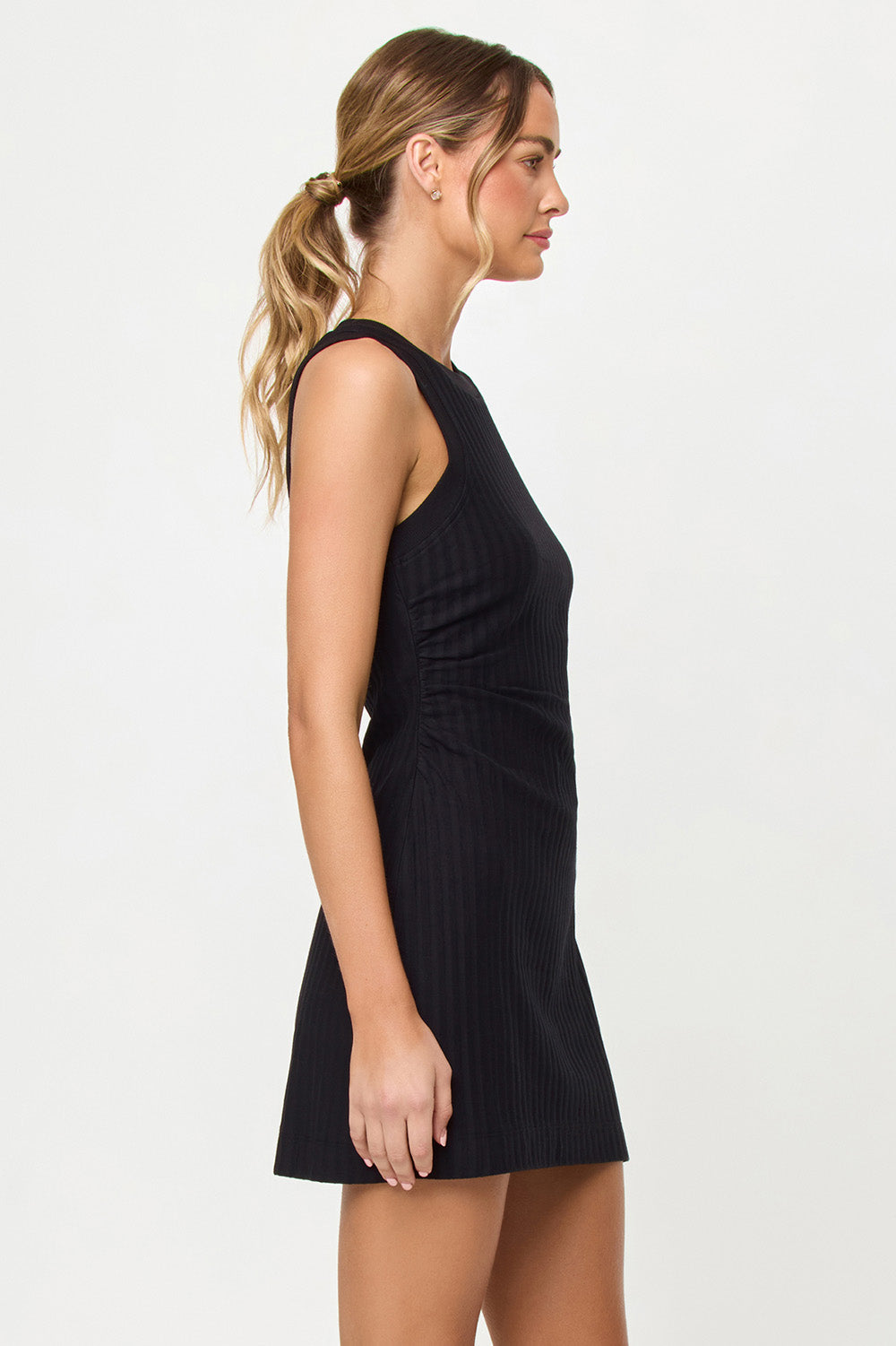 L*Space Muse Dress in Black — Side view