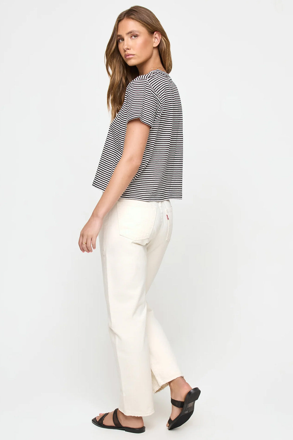 lspace all day top black cream back