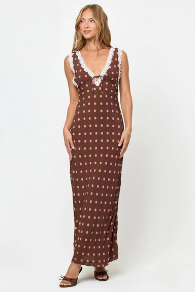 lspace eyes on you maxi alotta polka dot front
