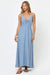lspace mabel maxi dress chambray front