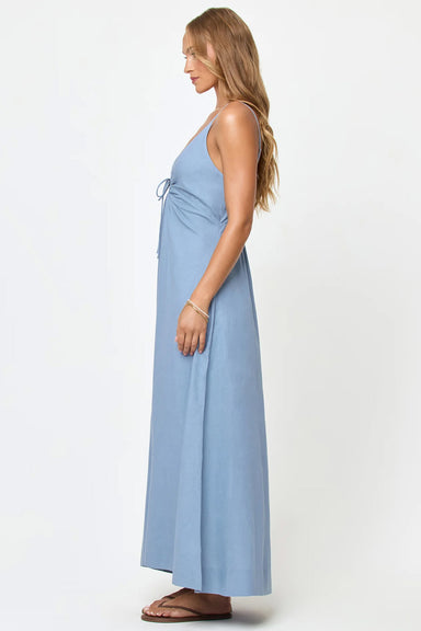 lspace mabel maxi dress chambray side