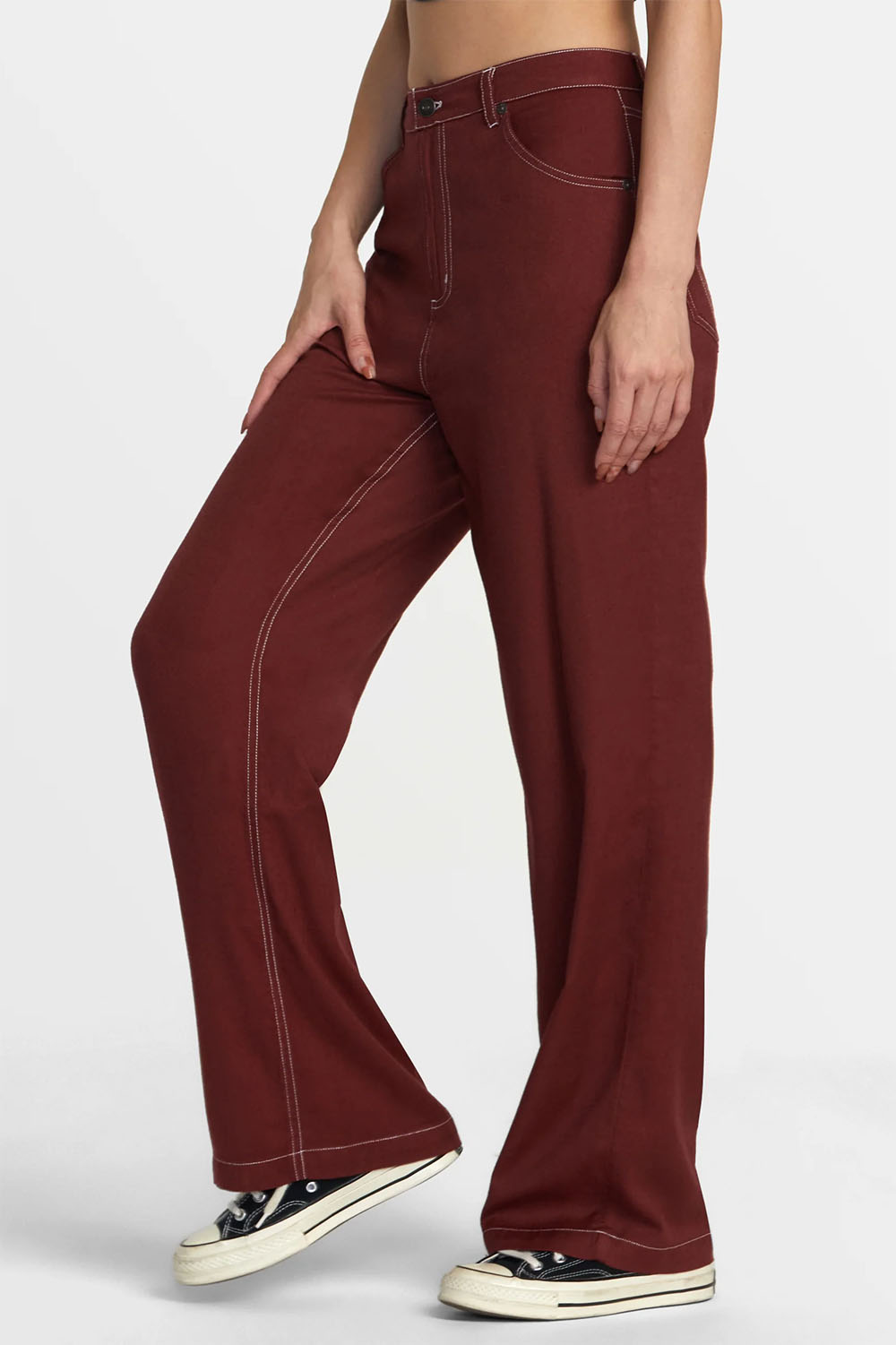 RVCA - Coco Pant - Madder Brown - Side