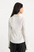Good American - The Satin Femme Shirt - Chalk - Back