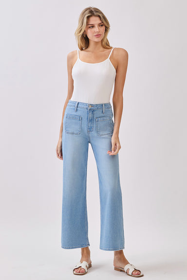 ltj front patch pocket wide leg light front