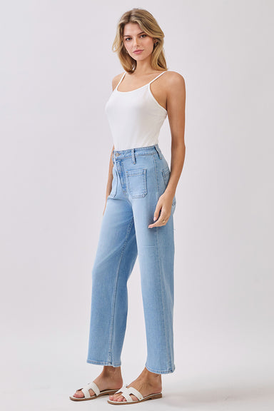 ltj front patch pocket wide leg light side