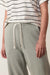 Marine Layer - Cloud 9 Wide Leg Sweatpant - Shadow - Front Detail
